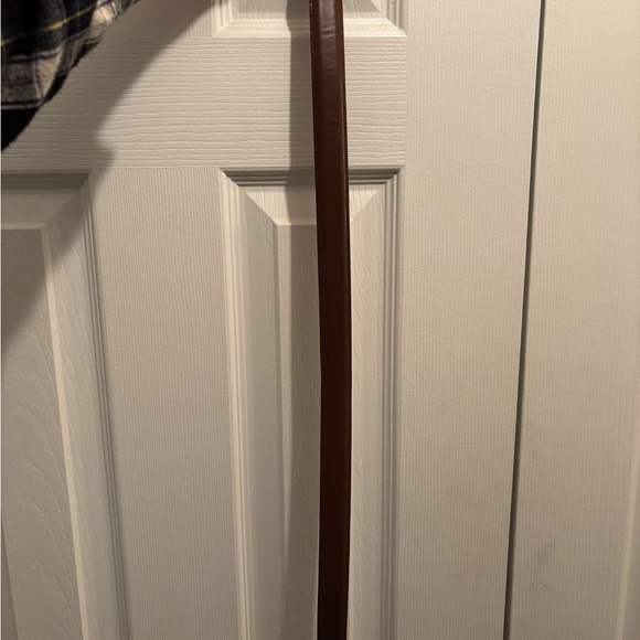 Coach Tan Leather Belt with Gold Buckle - Picture 3 of 9